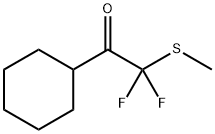 Ethanone, 1-cyclohexyl-2,2-difluoro-2-(methylthio)- (9CI),170654-39-4,结构式