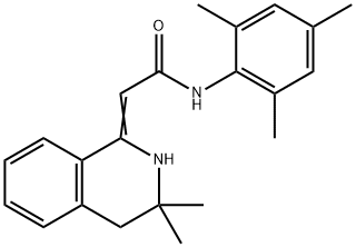 2-(3,4-Dihydro-3,3-dimethyl-1(2H)-isoquinolinylidene)-N-(2,4,6-trimeth ylphenyl)acetamide Struktur