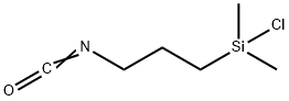 3-异氰酸基丙基二甲基氯硅烷,17070-70-1,结构式