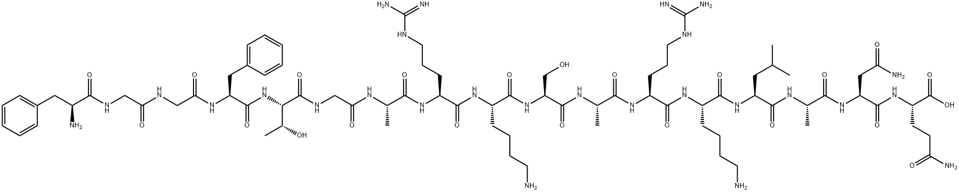 ノシセプチン (ヒト, ウシ, ラット, マウス) 化学構造式