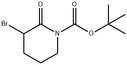 BOC-3-溴哌啶-2-酮 结构式