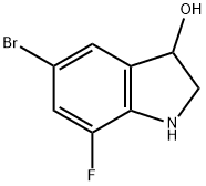 5-Bromo-7-fluoro-3-hydroxyindoline Struktur