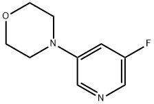 4-(5-Fluoropyridin-3-yl)morpholine,1707391-17-0,结构式