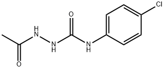 1-Acetyl-4-(4-chlorophenyl)semicarbazide Struktur