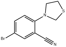 5-Bromo-2-(thiazolidin-3-yl)benzonitrile Structure