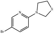 3-(5-Bromopyridin-2-yl)thiazolidine Structure
