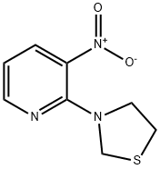 3-(3-Nitropyridin-2-yl)thiazolidine Struktur