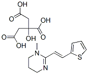1,4,5,6-テトラヒドロ-1-メチル-2-[2-(2-チエニル)エテニル]ピリミジン/2-ヒドロキシ-1,2,3-プロパントリカルボン酸,(1:x) 化学構造式