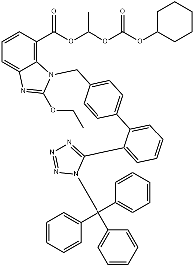 Trityl candesartan cilexetil  Struktur
