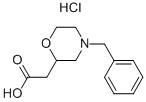 (4-BENZYL-MORPHOLIN-2-YL)-ACETIC ACID HYDROCHLORIDE Struktur
