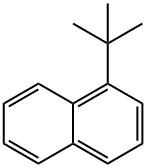 1-tert-ブチルナフタレン 化学構造式