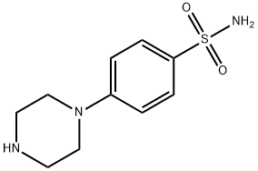 4-(ピペラジン-1-イル)ベンゼンスルホンアミド 化学構造式