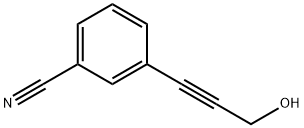 3-(3-羟基-1-丙炔基)-苯甲腈, 170859-72-0, 结构式