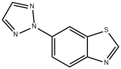 Benzothiazole, 6-(2H-1,2,3-triazol-2-yl)- (9CI) 化学構造式