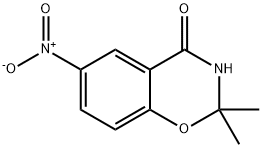 2,2-二甲基-6-硝基-2H-苯并[E][1,3]噁嗪-4(3H)-酮 结构式