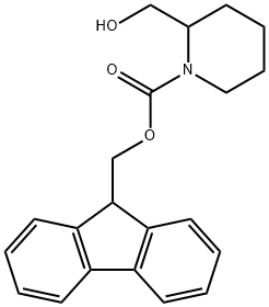 1-FMOC-2-羟甲基哌啶 结构式