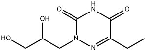 1,2,4-Triazine-3,5(2H,4H)-dione, 2-(2,3-dihydroxypropyl)-6-ethyl- (9CI)|