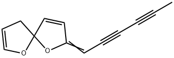 7-(2,4-Hexadiynylidene)-1,6-dioxaspiro[4.4]nona-2,8-diene 结构式