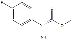 (R)-METHYL 2-AMINO-2-(4-FLUOROPHENYL)ACETATE 结构式