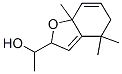 1-(2,4,5,7a-Tetrahydro-4,4,7a-trimethylbenzofuran-2-yl)ethanol Struktur
