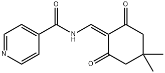 N-[(4,4-Dimethyl-2,6-dioxocyclohexylidene)methyl]isonicotinamide Structure