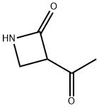 2-Azetidinone, 3-acetyl- (9CI) Structure