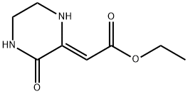 Acetic acid, (3-oxopiperazinylidene)-, ethyl ester, (Z)- (9CI) Structure