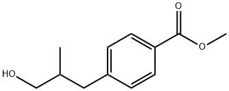 Benzoic acid, 4-(3-hydroxy-2-methylpropyl)-, methyl ester (9CI) Struktur