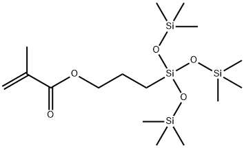 メタクリル酸3-[トリス(トリメチルシリルオキシ)シリル]プロピル 化学構造式