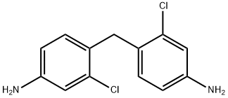 4,4'-メチレンジ(3-クロロアニリン) 化学構造式