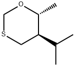 1,3-Oxathiane,6-methyl-5-(1-methylethyl)-,trans-(9CI) Struktur