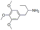 1-(3,4,5-トリメトキシフェニル)ブタン-2-アミン 化学構造式