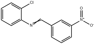 o-Chloro-N-(m-nitrobenzylidene)aniline Structure