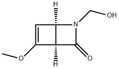 2-Azabicyclo[2.2.0]hex-5-en-3-one,2-(hydroxymethyl)-5-methoxy-,(1R)-(9CI) Structure