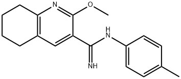 3-Quinolinecarboximidamide, 5,6,7,8-tetrahydro-2-methoxy-N-(4-methylph enyl)-|