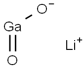 lithium gallate Struktur