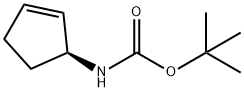Carbamic acid, 2-cyclopenten-1-yl-, 1,1-dimethylethyl ester, (S)- (9CI) Struktur