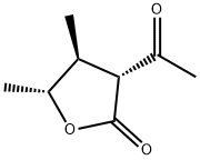 2(3H)-Furanone, 3-acetyldihydro-4,5-dimethyl-, (3R,4S,5R)- (9CI) Struktur