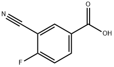 3-氰基-4-氟苯甲酸, 171050-06-9, 结构式