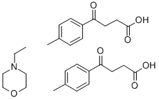 4-乙基吗啉与 4-氧代-4-对甲苯丁酸的加合物 结构式