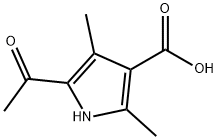 5-乙酰基-2,4-二甲基-1H-吡咯-3-羧酸,17106-15-9,结构式