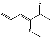 3,5-Hexadien-2-one, 3-(methylthio)-, (Z)- (9CI),171084-03-0,结构式