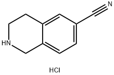6-氰基-1,2,3,4-四氢异喹啉盐酸盐,171084-93-8,结构式