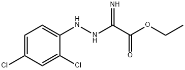 Ethyl2-amino-2-[2-(2,4-dichlorophenyl)hydrazono]-acetate Structure