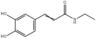 2-Propenamide, 3-(3,4-dihydroxyphenyl)-N-ethyl- (9CI) 化学構造式