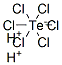dihydrogen hexachlorotellurate(2-) Struktur
