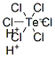 dihydrogen hexachlorotellurate(2-)|