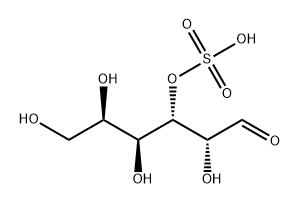 3-O-sulfogalactose 化学構造式