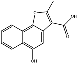 5-HYDROXY-2-METHYLNAPHTHO[1,2-B]FURAN-3-CARBOXYLIC ACID Struktur