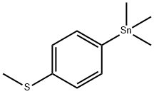 Stannane,trimethyl[4-(methylthio)phenyl]- Structure